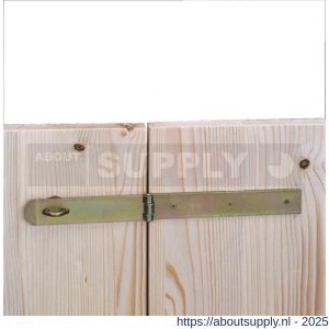 GAH Alberts kistoverval scharniersluiting-recht geel verzinkt 140x35x210 mm - S51500589 - afbeelding 2
