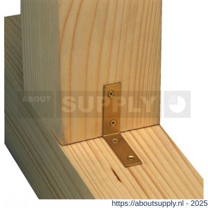 GAH Alberts stoelhoek winkelhaak geel verzinkt 40x40x20 mm CF - S51500127 - afbeelding 2