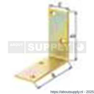 GAH Alberts balkhoek geel verzinkt 200x200x40 mm - S51500199 - afbeelding 2