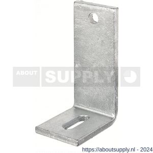 GAH Alberts stelhoek voor betonbevestiging galvanisch 80x150x60 mm - S51500105 - afbeelding 1