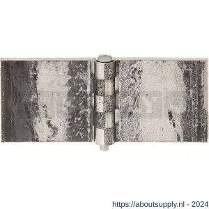 GAH Alberts scharnier breed staal ruw 50x120 mm - S51500512 - afbeelding 1