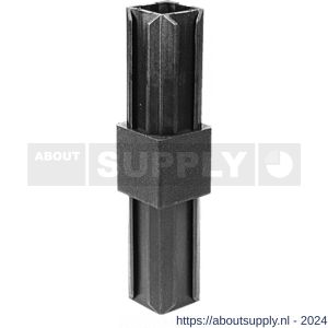 GAH Alberts XD-buisverbinder PVC zwart voor 20x20 mm - S51501480 - afbeelding 2