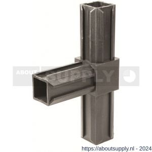 GAH Alberts XD-buisverbinder T-stuk PVC zwart voor 20x20 mm - S51501489 - afbeelding 1