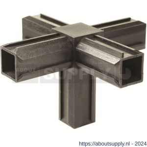 GAH Alberts XD-buisverbinder kruisstuk met 1 haakse aansluiting PVC voor 20x20 mm - S51501487 - afbeelding 1