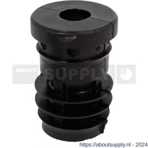 GAH Alberts schroefdraadstop PVC zwart diameter 25 mm M8 set 4 stuks - S51501789 - afbeelding 1