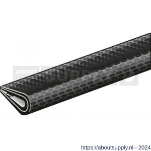 GAH Alberts kantbeschermingsprofiel PVC zwart 10x7 mm 1,5 m - S51501612 - afbeelding 1