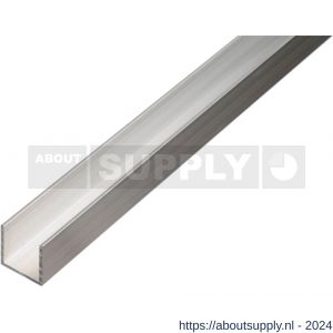 GAH Alberts U-profiel aluminium blank 20x15x20x1,5 mm 1 m - S51501345 - afbeelding 1