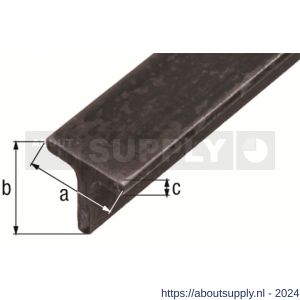GAH Alberts T-profiel staal ruw 20x20x3 mm 1 m - S51501327 - afbeelding 2
