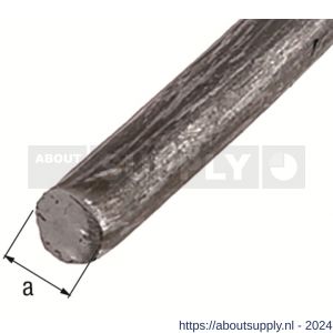 GAH Alberts ronde stang glad staal ruw gezogen 4 mm 1 m - S51501300 - afbeelding 2