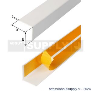 GAH Alberts hoekprofiel zelfklevend PVC wit 15x15x1 mm 2,6 m - S51500900 - afbeelding 2