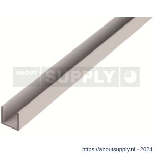 GAH Alberts U-profiel aluminium blank 8x8x8x1,0 mm 2,6 m - S51501333 - afbeelding 1