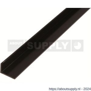 GAH Alberts hoekprofiel PVC zwart 25x20x2 mm 2,6 m - S51501047 - afbeelding 1