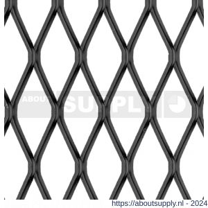 GAH Alberts metaalgaasplaat aluminium zwart 250x500x1 mm - S51501697 - afbeelding 1