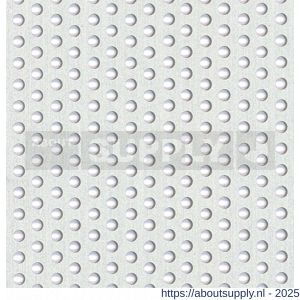 GAH Alberts geperforeerde plaat rond aluminium zilver 250x500x0,8 mm gat 2,5 mm - S51501677 - afbeelding 2
