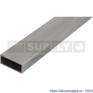 GAH Alberts rechthoekige buis aluminium zilver 50x20x2 mm 1 m - S51500854 - afbeelding 1
