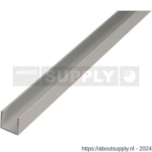 GAH Alberts U-profiel aluminium zilver 8x20x8x1 mm 1 m - S51501382 - afbeelding 1