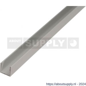 GAH Alberts U-profiel aluminium zilver 8x20x8x1 mm 2 m - S51501383 - afbeelding 1