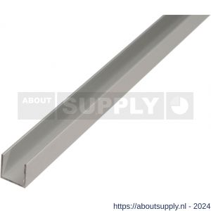GAH Alberts U-profiel aluminium zilver 20x18x20x1,3 mm 1 m - S51501380 - afbeelding 1