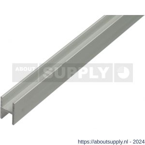 GAH Alberts H-profiel aluminium zilver 9,1x12x1,3 mm 1 m - S51500707 - afbeelding 1