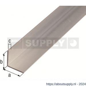 GAH Alberts hoekprofiel aluminium blank 15x15x1,5 mm 2,5 m - S51500961 - afbeelding 2