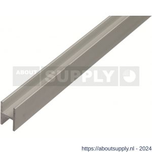 GAH Alberts H-profiel aluminium zilver 13,5x22x1,50 mm 1 m - S51500709 - afbeelding 1