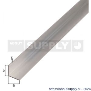 GAH Alberts hoekprofiel aluminium blank 60x60x3,0 mm 2 m - S51501830 - afbeelding 1