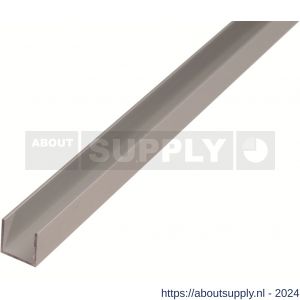 GAH Alberts U-profiel aluminium zilver 8x10x8 mm 1 m - S51501368 - afbeelding 1