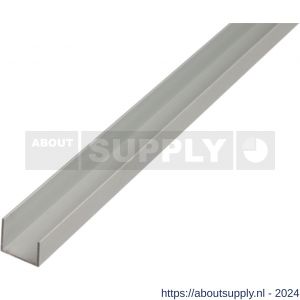 GAH Alberts U-profiel aluminium zilver 22x20x15x1 5 mm 1 m - S51501388 - afbeelding 1