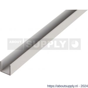 GAH Alberts U-profiel aluminium blank 10x10x10x1 mm 1 m - S51501337 - afbeelding 1