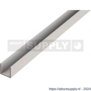 GAH Alberts U-profiel aluminium blank 8x8x8x1 mm 2 m - S51501332 - afbeelding 1