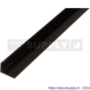 GAH Alberts hoekprofiel PVC zwart 20x10x1,5 mm 2 m - S51501042 - afbeelding 1