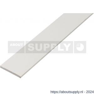 GAH Alberts platte stang PVC wit 20x2 mm 2 m - S51501227 - afbeelding 1