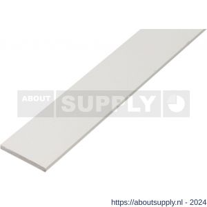GAH Alberts platte stang PVC wit 25x2 mm 1 m - S51501229 - afbeelding 1