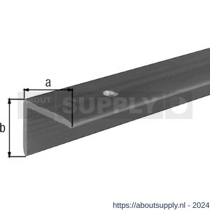 GAH Alberts trapbeschermingslijst PVC zwart 25x20x2 mm 1 m - S51501908 - afbeelding 1