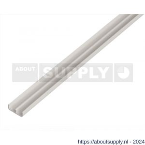 GAH Alberts geleiding railprofiel onder PVC wit 6,5 mm 2 m - S51501782 - afbeelding 1