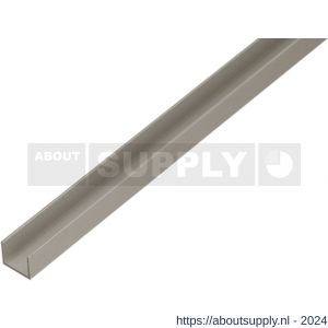 GAH Alberts U-profiel aluminium zilver 19x15x15x1,5 mm 1 m - S51501393 - afbeelding 1