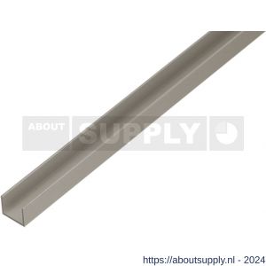 GAH Alberts U-profiel aluminium zilver 22x15x15x1,5 mm 1 m - S51501395 - afbeelding 1