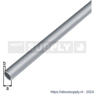 GAH Alberts ronde buis aluminium RVS optiek licht 10x1 mm 2 m - S51501857 - afbeelding 1