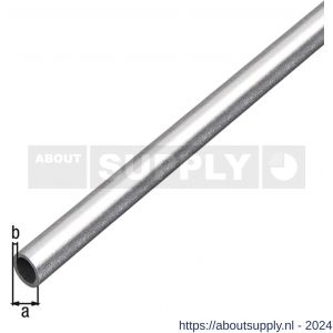 GAH Alberts ronde buis aluminium kogelgestraald zilver 10x1 mm 1 m - S51501859 - afbeelding 1