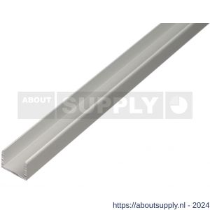 GAH Alberts U-profiel zelfklevend aluminium zilver 10x8,9x10x1,5 mm 1 m - S51501397 - afbeelding 1