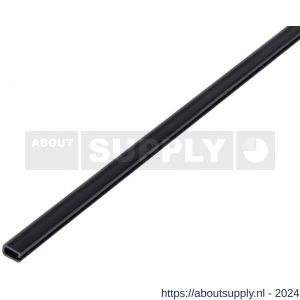 GAH Alberts U-profiel PVC zwart 7x4x0,5 mm 1 m - S51501542 - afbeelding 1
