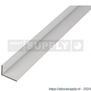 GAH Alberts hoekprofiel aluminium wit 20x10x1,5 mm 2,6 m - S51501010 - afbeelding 1