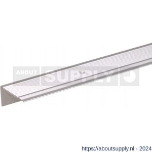 GAH Alberts trapbeschermingslijst aluminium zilver geeloxeerd 45x23x2,7 mm 2 m - S51501535 - afbeelding 1