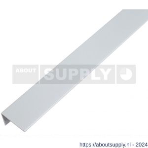 GAH Alberts hoekprofiel PVC aluminium grijs 25x15x1 mm 1 m - S51501053 - afbeelding 1