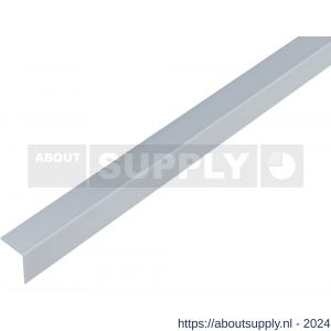 GAH Alberts hoekprofiel PVC aluminium grijs 20x20x1 mm 1 m - S51500952 - afbeelding 1
