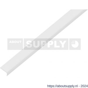 GAH Alberts afdeklijst rond zelfklevend PVC wit 19x7x1 mm 1 m - S51501540 - afbeelding 1