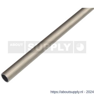 GAH Alberts ronde buis aluminium RVS optiek donker 10x1 mm 1 m - S51500818 - afbeelding 1