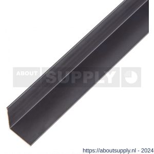 GAH Alberts hoekprofiel aluminium zwart 20x20x1 mm 1 m - S51501114 - afbeelding 1