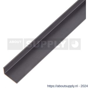 GAH Alberts hoekprofiel aluminium zwart 20x10x1 mm 1 m - S51501115 - afbeelding 1
