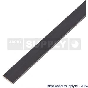 GAH Alberts platte stang aluminium zwart 15x2 mm 1 m - S51501208 - afbeelding 1